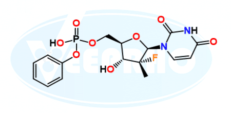 ((2R,3R,4R,5R)-5-(2,4-Dioxo-3,4-dihydropyrimidin-1(2H)-yl)-4-fluoro-3-hydroxy-4-methyltetrahydrofuran-2-yl)methyl Phenyl Hydrogen Phosphate