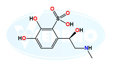 (R)-2,3-Dihydroxy-6-(1-Hydroxy-2-(Methylamino)ethyl)benzenesulfonic Acid (R)-2,3-Dihydroxy-6-(1-Hydroxy-2-(Methylamino)ethyl)benzenesulfonic Acid