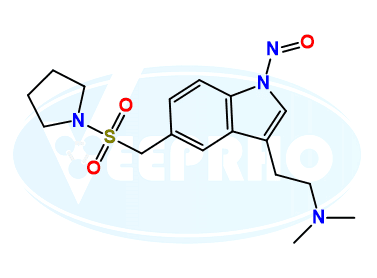 N,N-dimethyl-2-(1-nitroso-5-((pyrrolidin-1-ylsulfonyl)methyl)-1H-indol-3-yl)ethanamine
