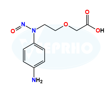 2-(2-((4-aminophenyl)(nitroso)amino)ethoxy)acetic acid 2-(2-((4-aminophenyl)(nitroso)amino)ethoxy)acetic acid