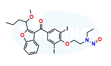 N-Nitroso N-Desethyl Amiodarone EP Impurity G N-Nitroso N-Desethyl Amiodarone EP Impurity G
